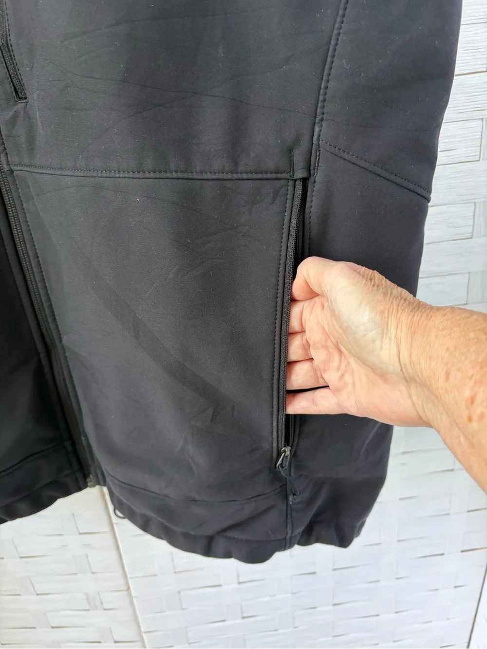 The North Face Men’s XL Black Vest Zippered Pockets Fleece Line Outdoors Utility
